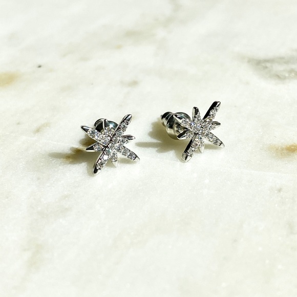 Silver Star Studs - Picture 3 of 3